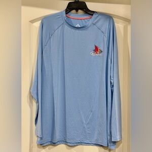 BURLEBO Blue Graphic Long Sleeve Shirt